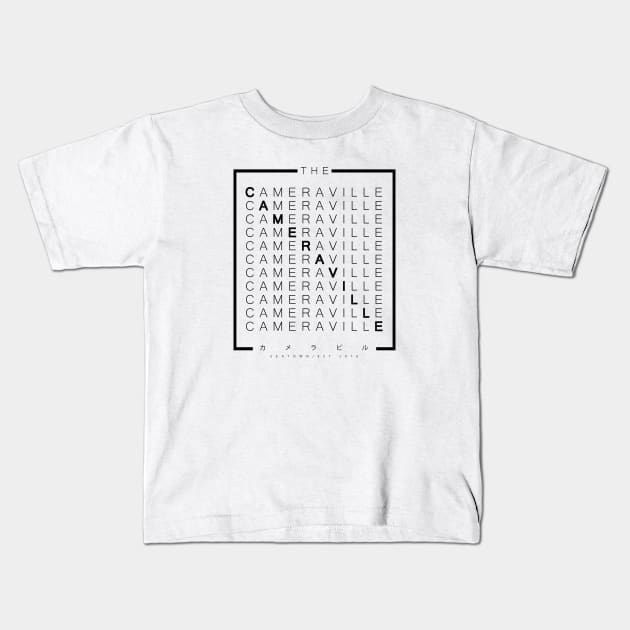 The Cameraville Crossword Kids T-Shirt by TheCameraville